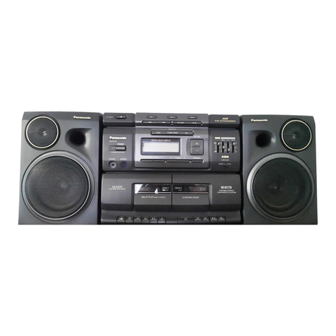 Panasonic RXDT770 - RADIO CASSETTE W/CD Manuel utilisateur
