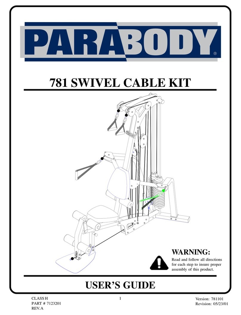 ParaBody 781 Manuel utilisateur