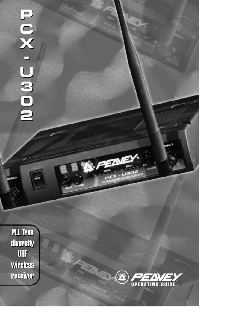 Peavey PCX-U302 Manuel utilisateur