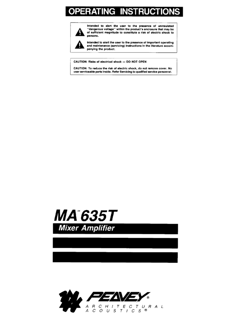 Peavey MA 635T Manuel utilisateur