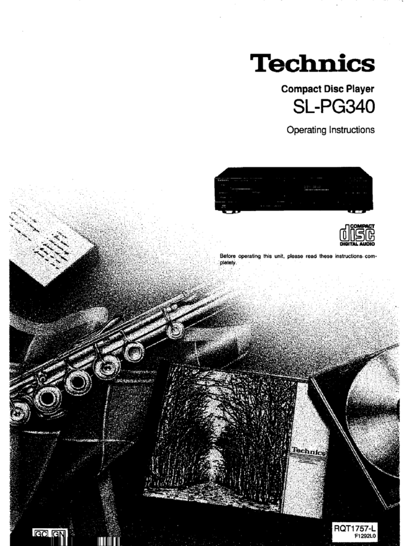 Technics S-PG340 Manuel utilisateur