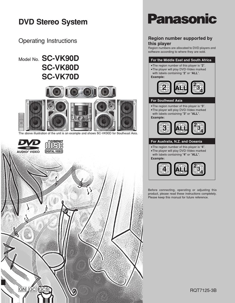 Panasonic SC-VK70D Manuel utilisateur