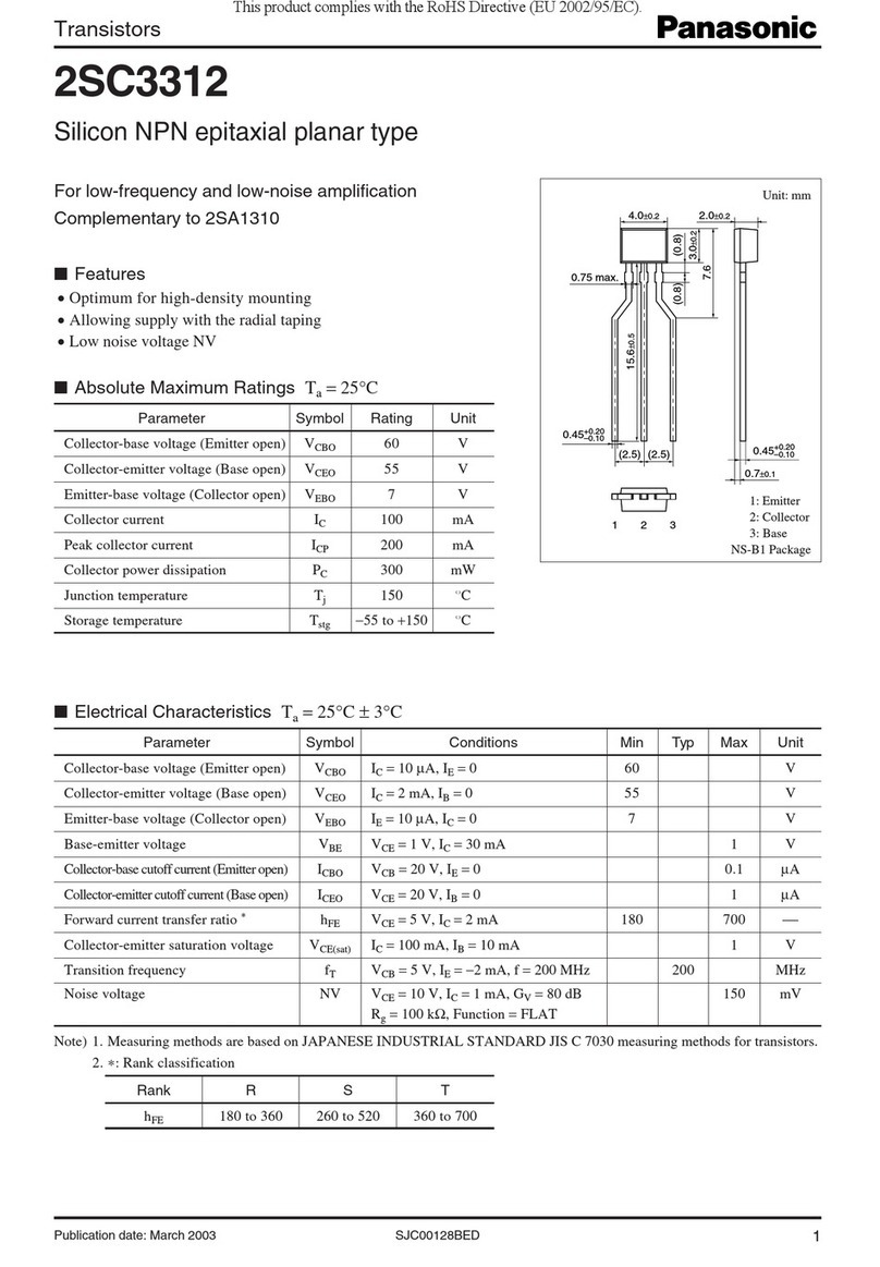 Panasonic 2SC3312 Manuel utilisateur