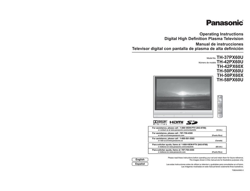 Panasonic TH-42PX60X Mode d’emploi