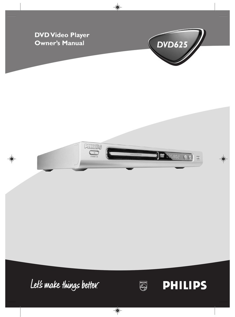 Philips DVD625 Manuel utilisateur Philips DVD625 Manuel utilisateur