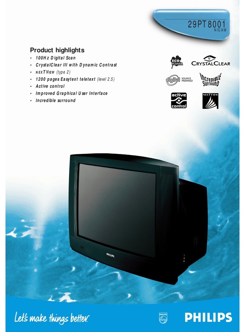 Philips 29PT8001 Manuel utilisateur