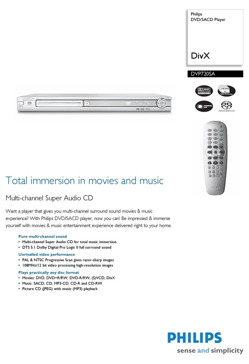 Philips DVP 720 SA Manuel utilisateur