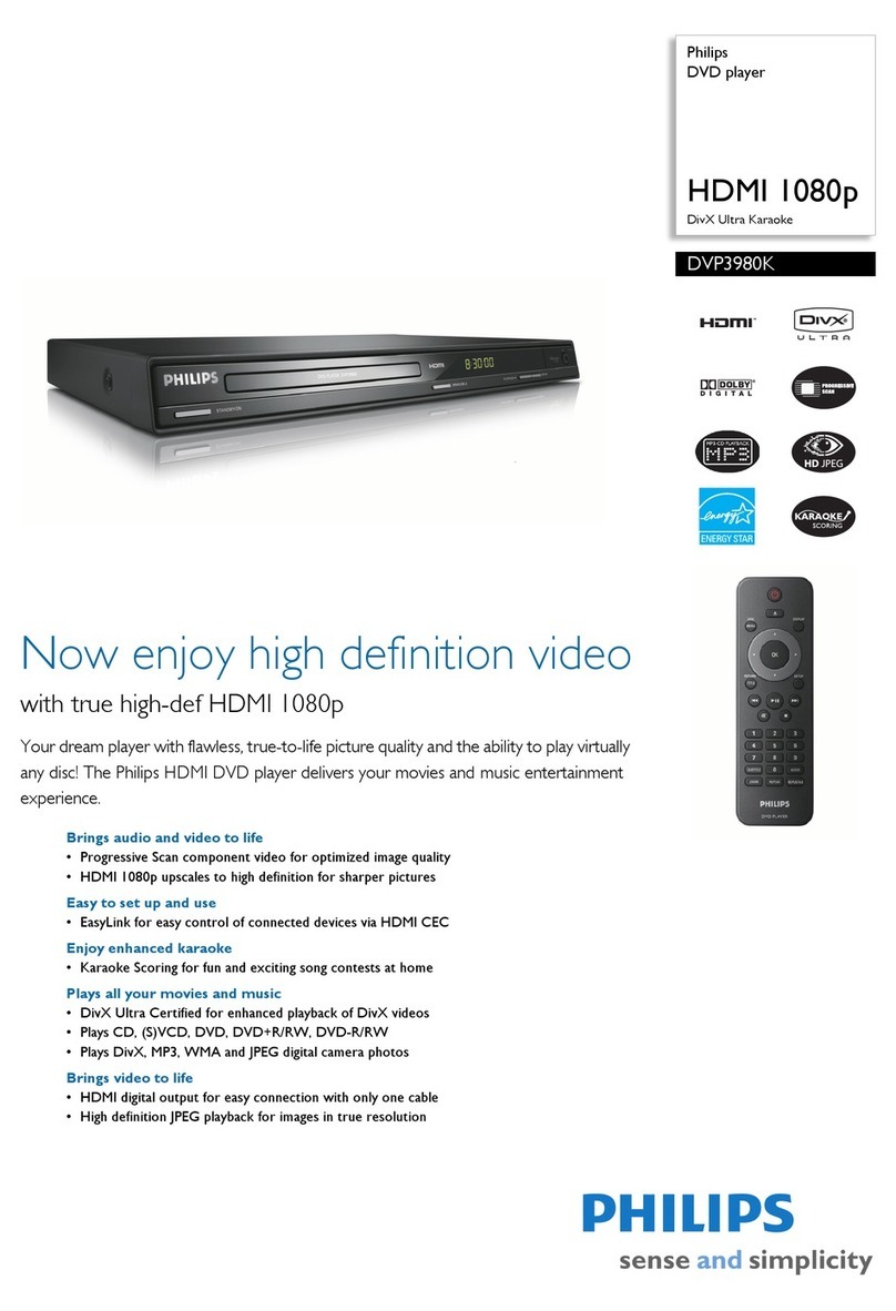 Philips DVP3980K Manuel utilisateur