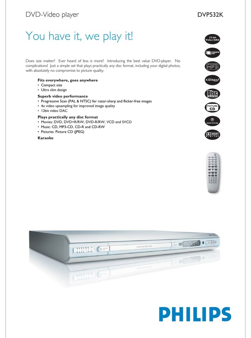 Philips DVP532K Manuel utilisateur