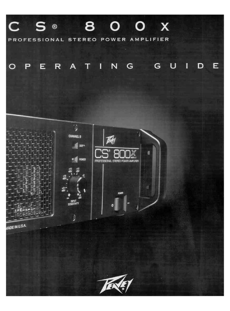 Peavey CS 800X Manuel utilisateur