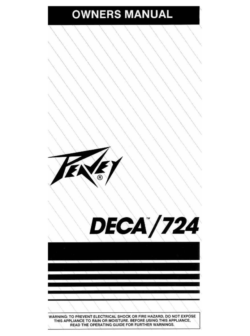 Peavey DECA 724 Manuel utilisateur Peavey DECA 724 Manuel utilisateur