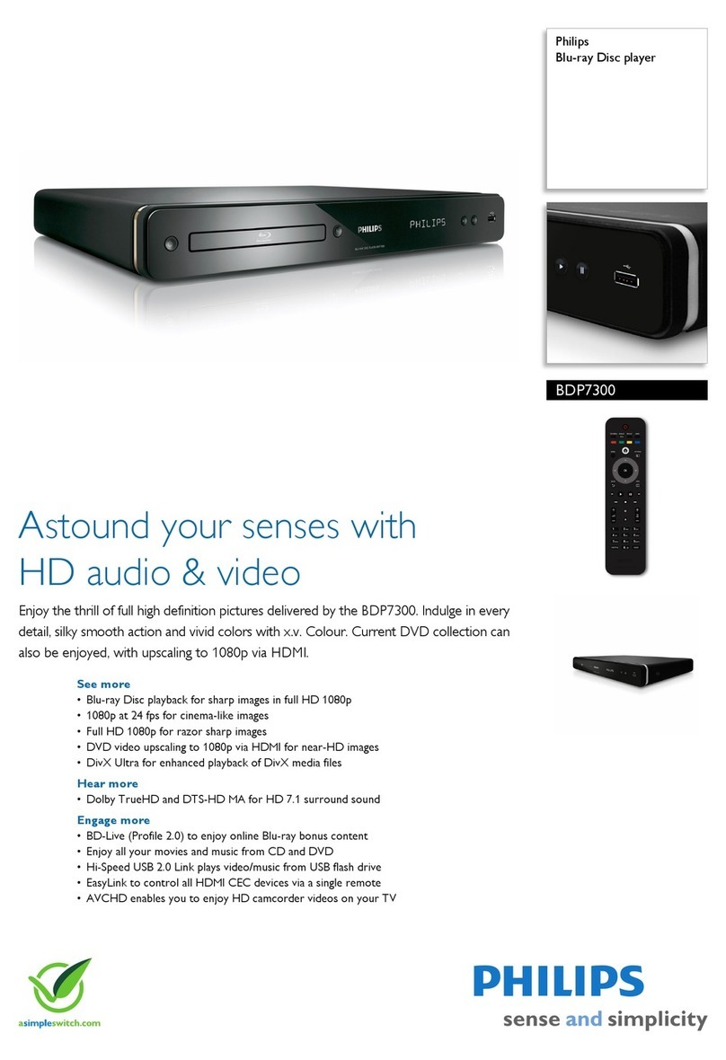 Philips BDP7300 Manuel utilisateur