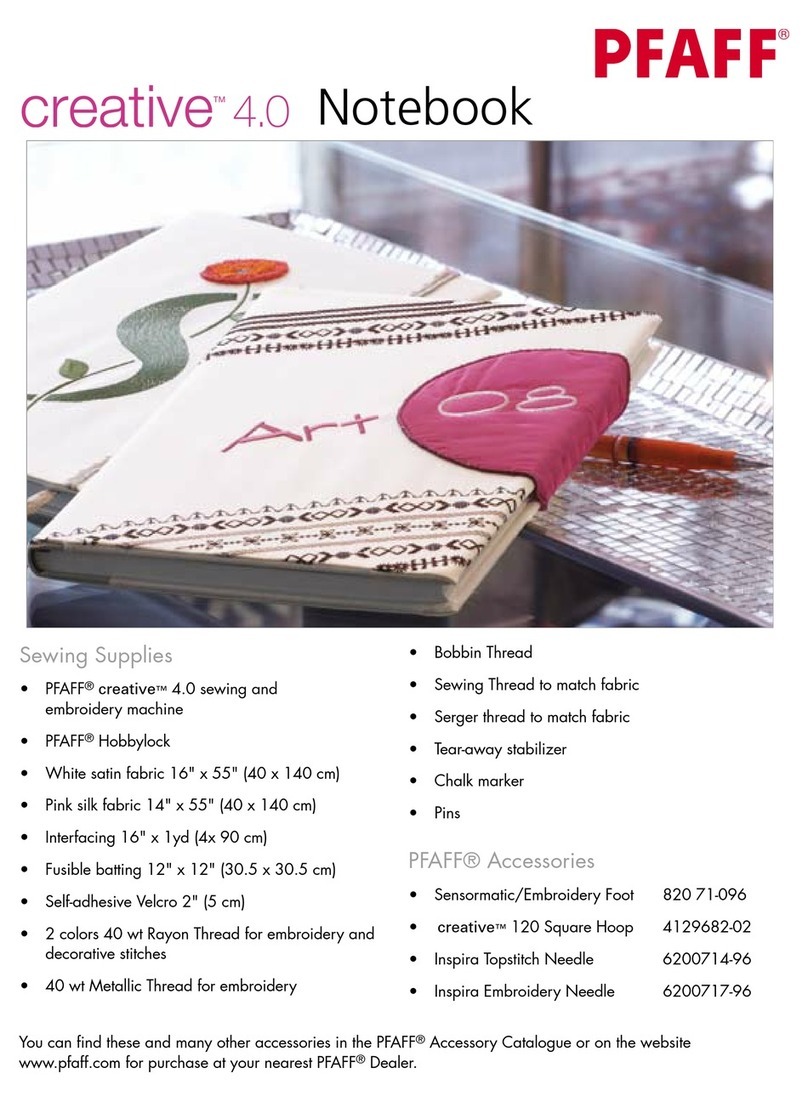 Pfaff CREATIVE 4.0 - Guide de démarrage rapide