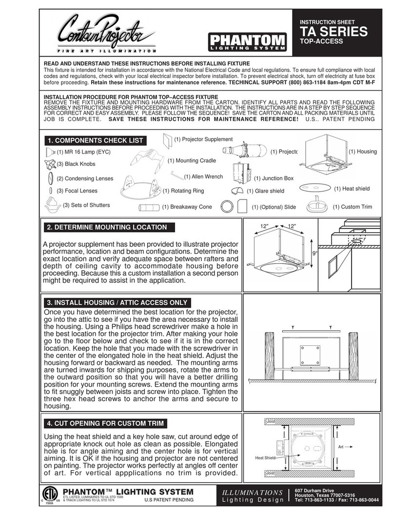 Phantom Tech Projector Manuel utilisateur