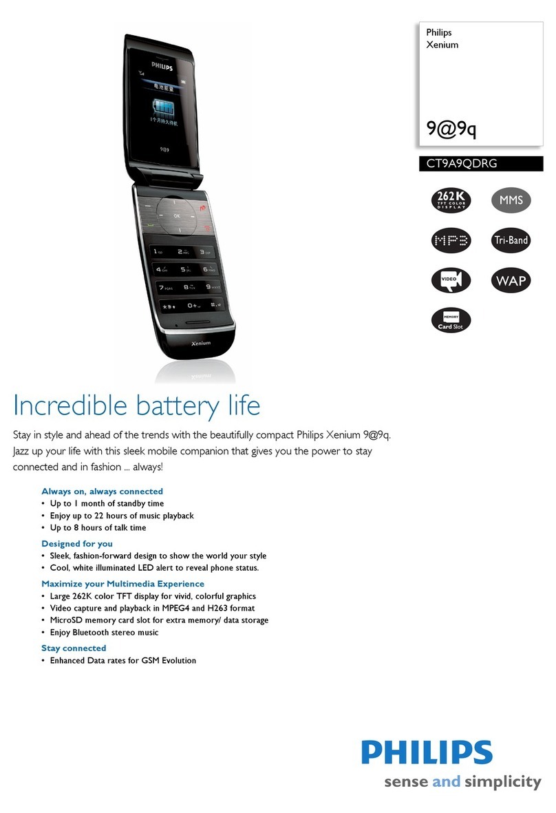 Philips Xenium 9@9q Manuel utilisateur