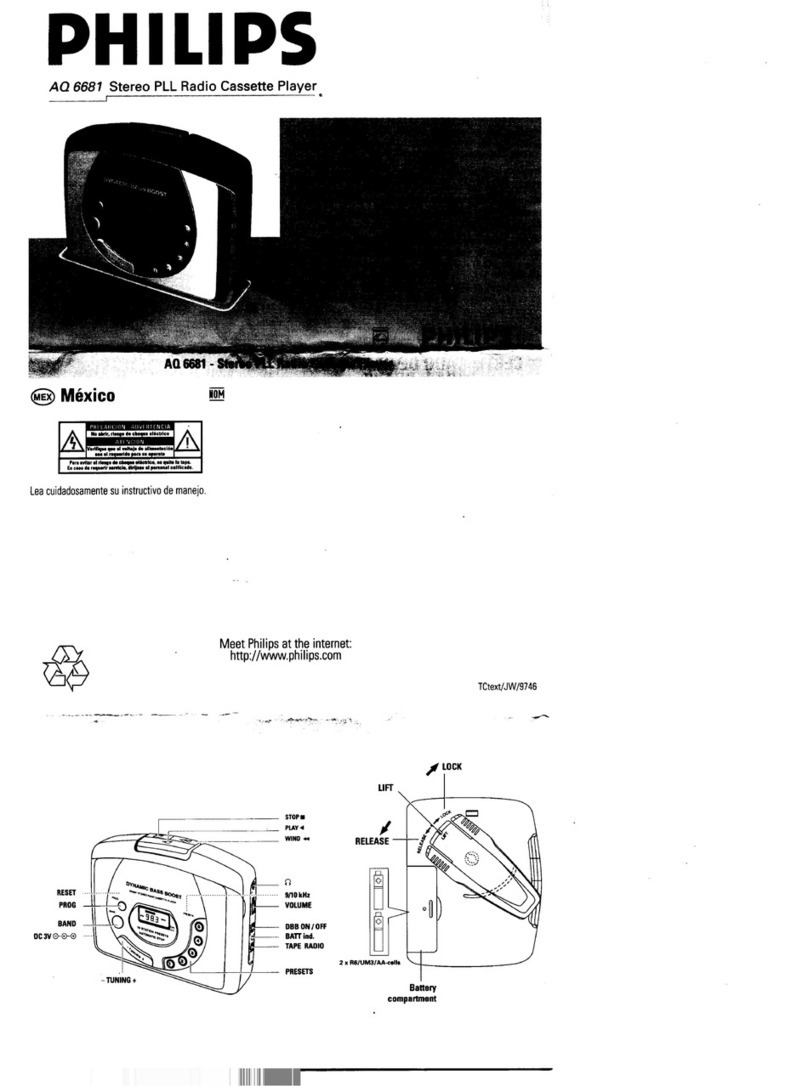 Philips AQ 6681 Manuel utilisateur Philips AQ 6681 Manuel utilisateur