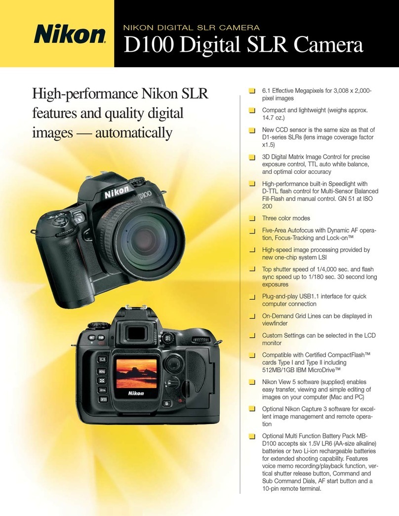 Nikon D100 Manuel utilisateur