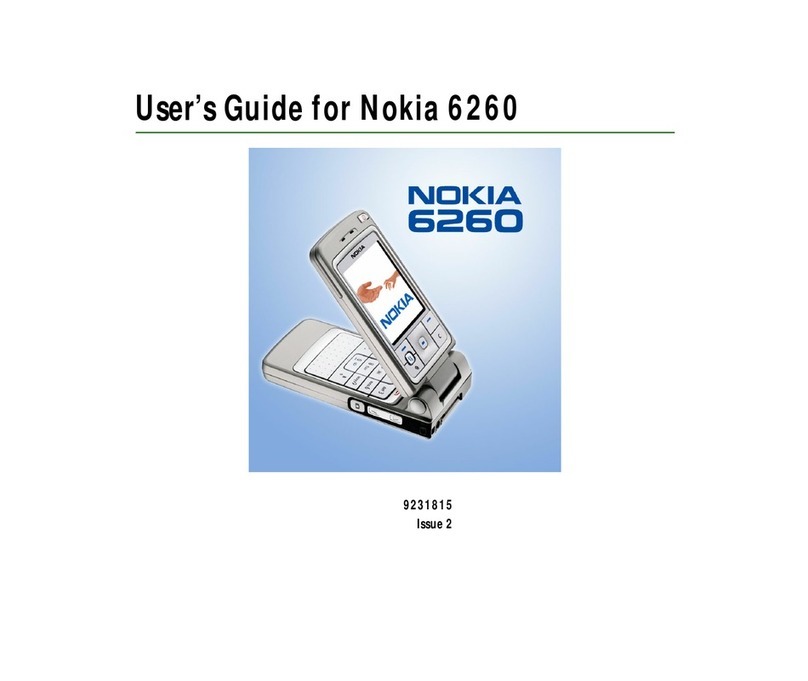 Nokia 6260 - Smartphone 6 MB Manuel utilisateur