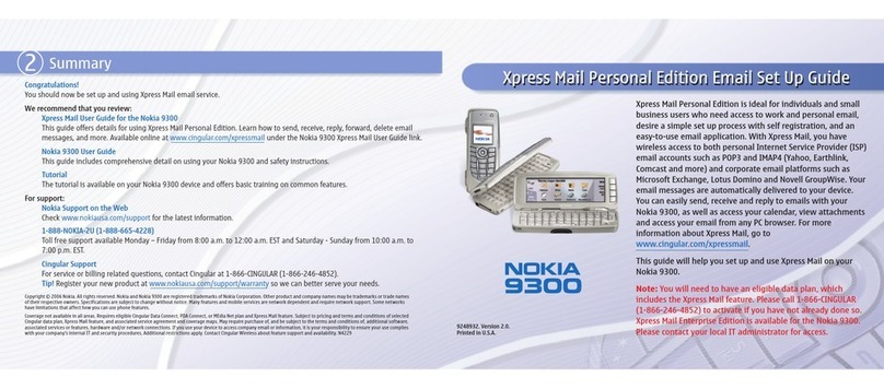 Nokia 9300 - Smartphone 80 MB Manuel utilisateur