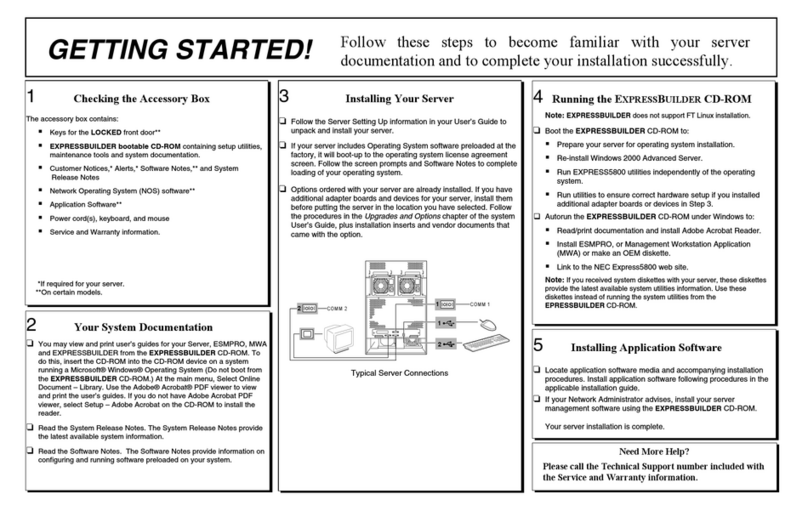 NEC Esmpro 320La Manuel utilisateur