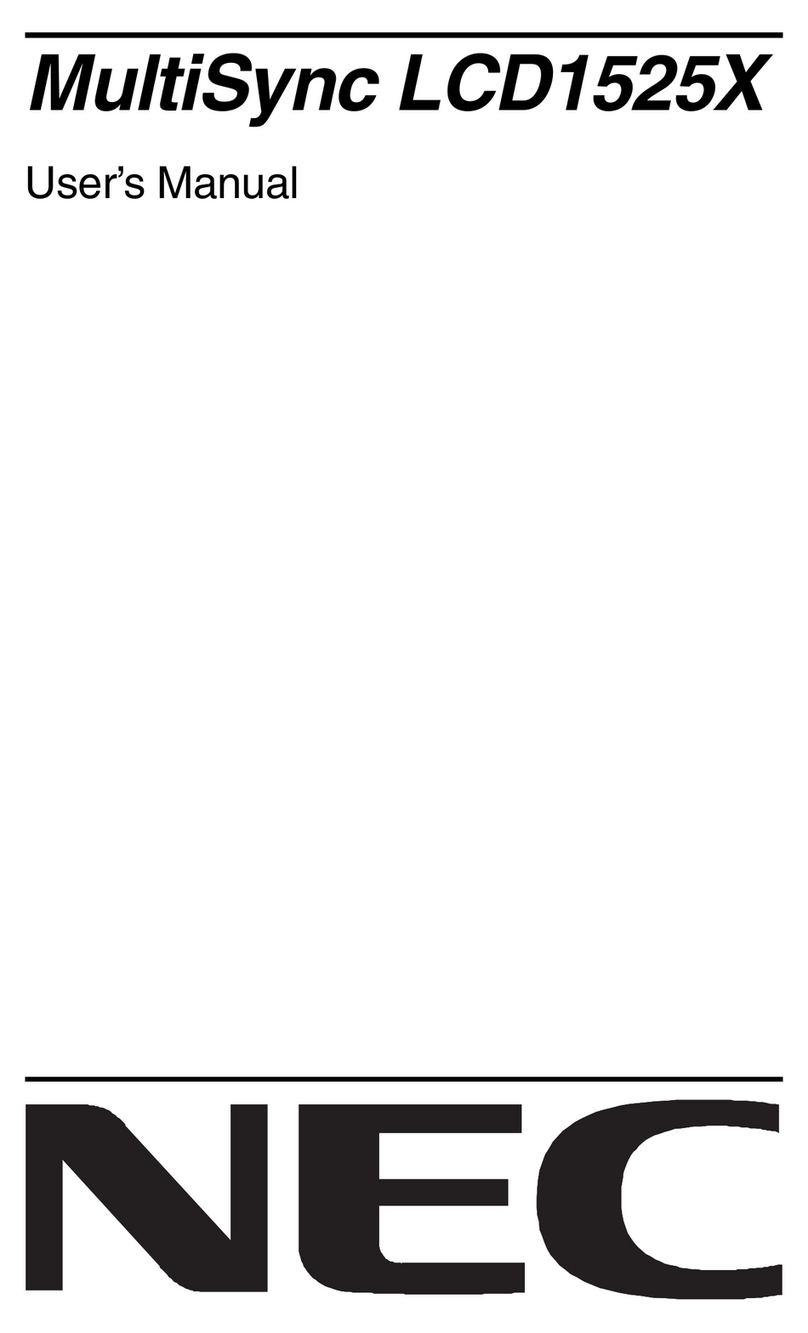 NEC MultiSync LCD1525X Manuel utilisateur