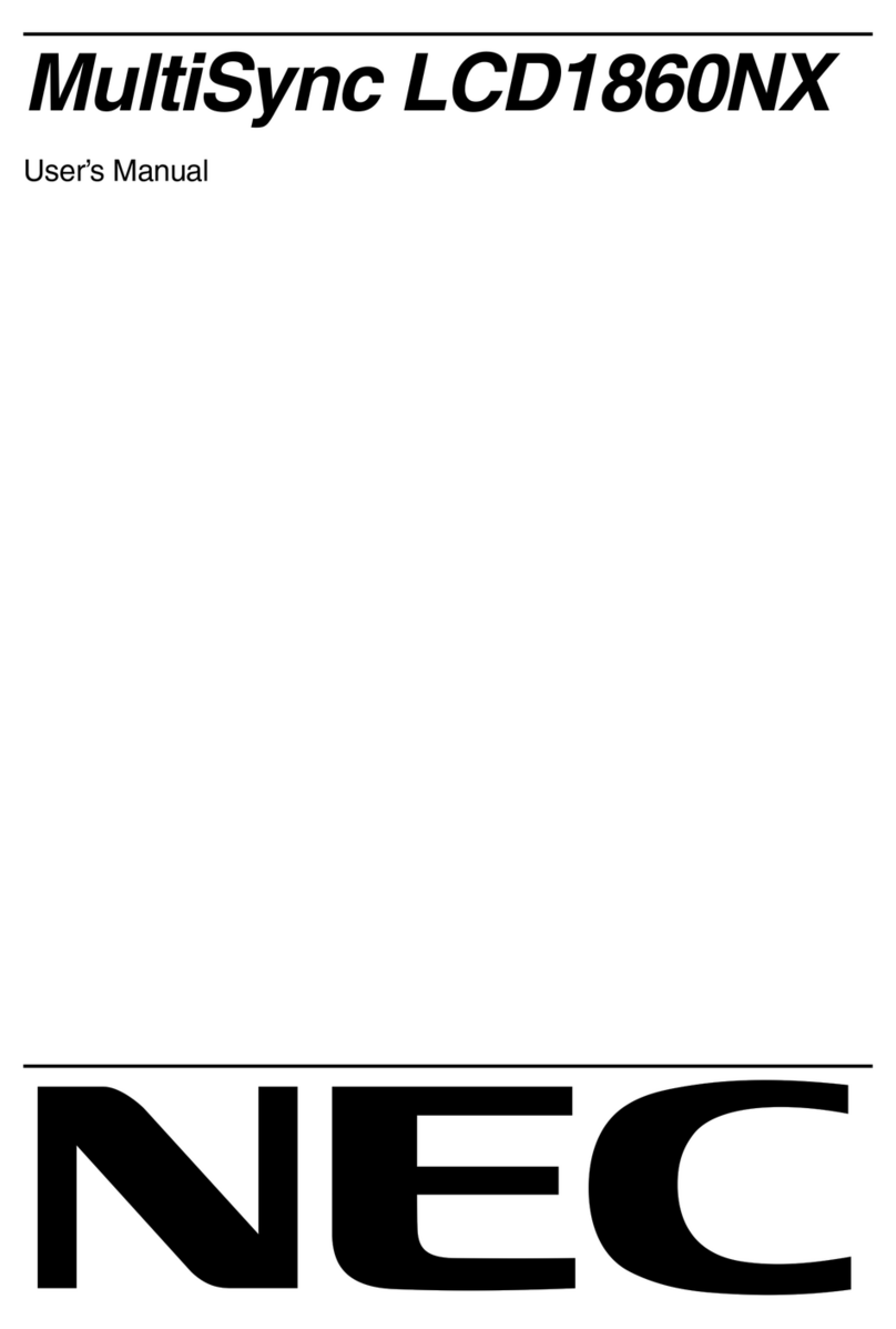 NEC NEC MultiSync LCD1860NX  LCD1860NX LCD1860NX Manuel utilisateur
