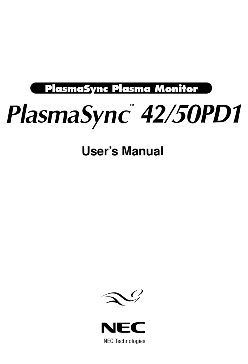NEC 42/50PD1 Manuel utilisateur