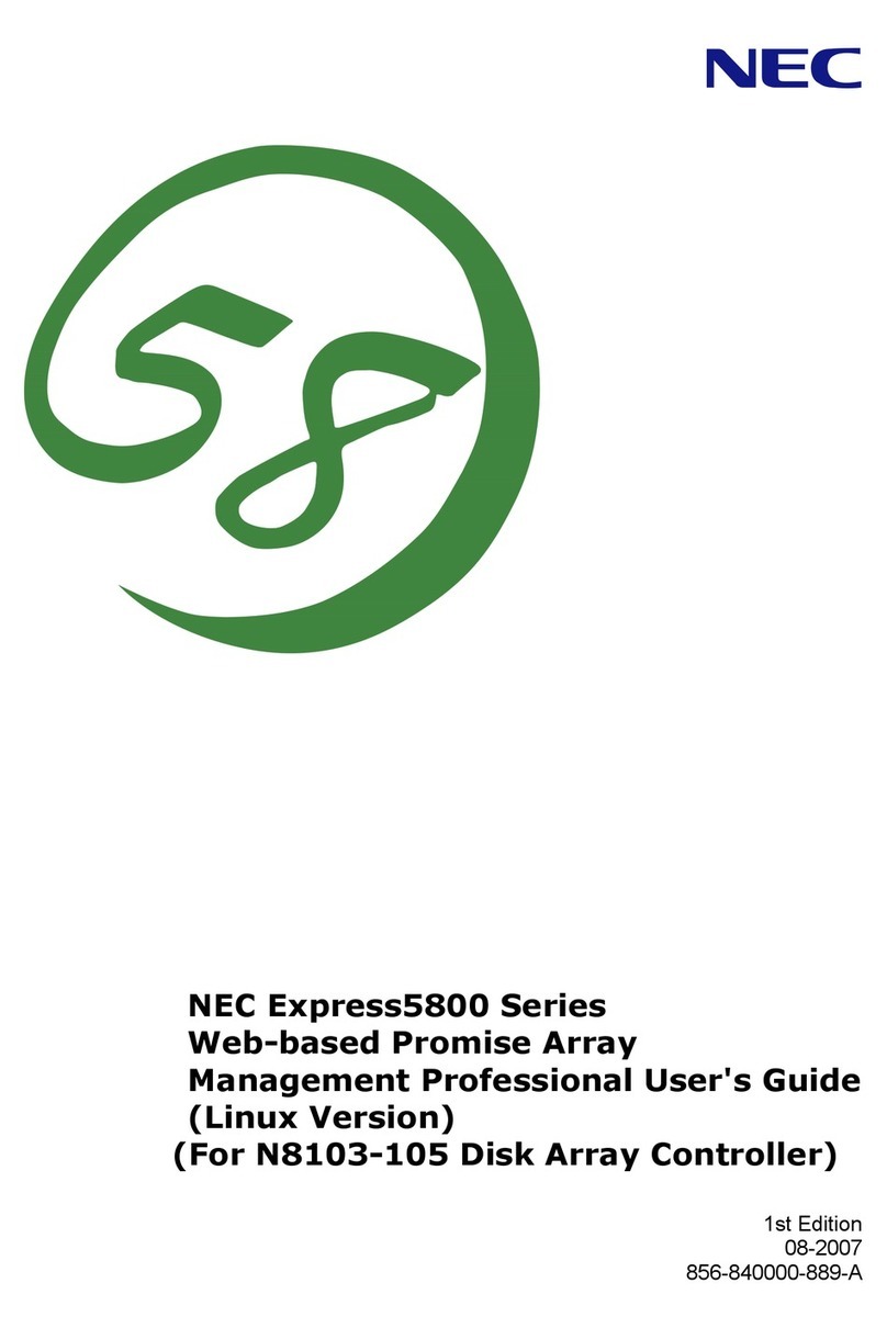 NEC NEC Express5800 Series Manuel utilisateur
