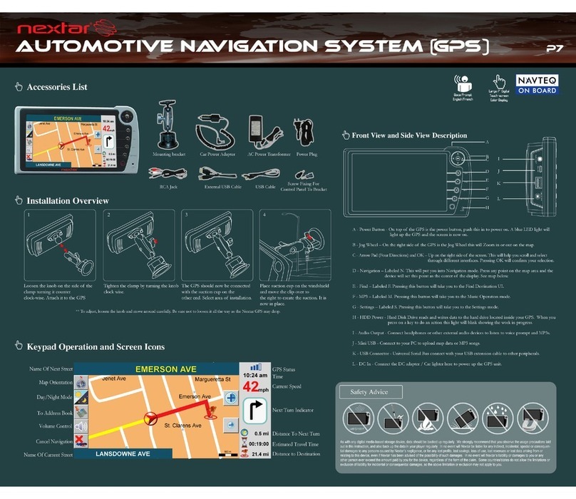 Nextar P7 Guide de l'utilisateur