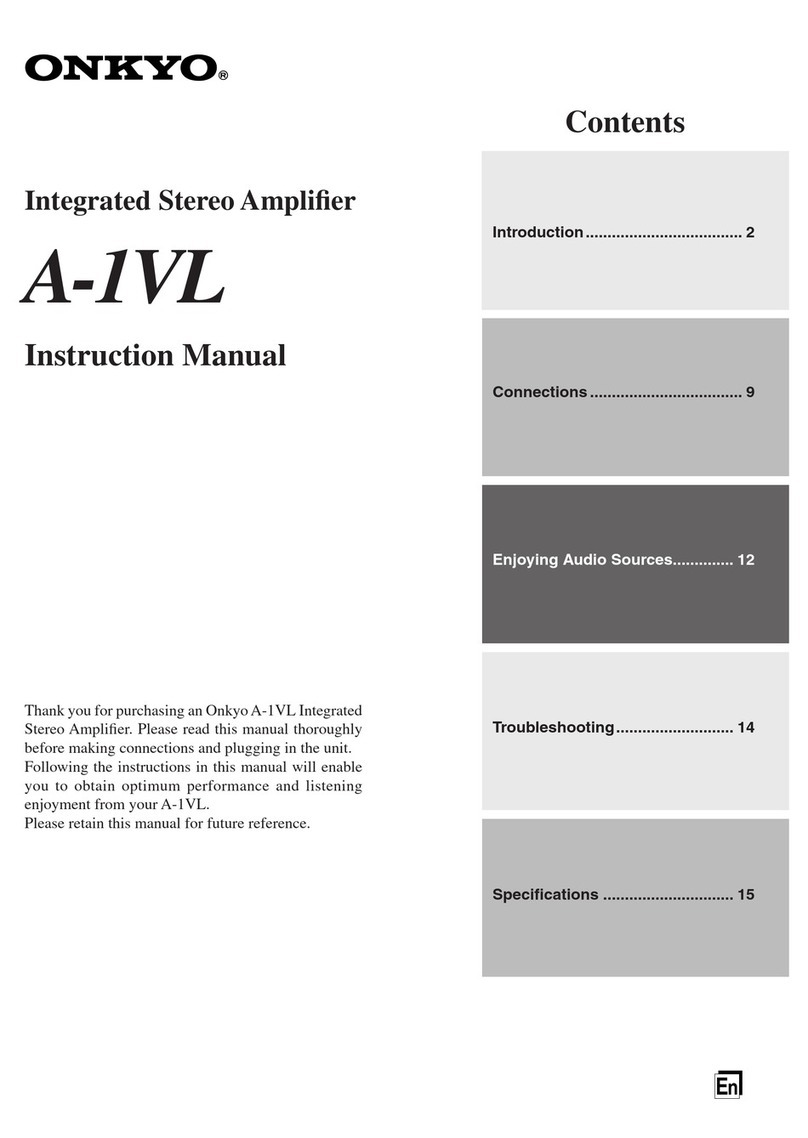 Onkyo A-1VL Manuel utilisateur Onkyo A-1VL Manuel utilisateur