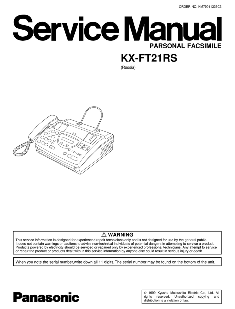 Panasonic KX-FT21RS Manuel d'instructions