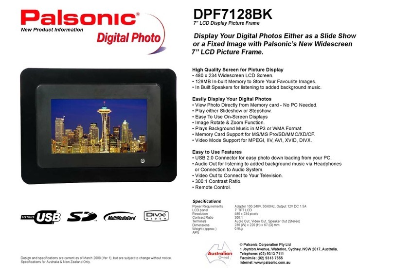 Palsonic DPF7128BK7 Manuel utilisateur