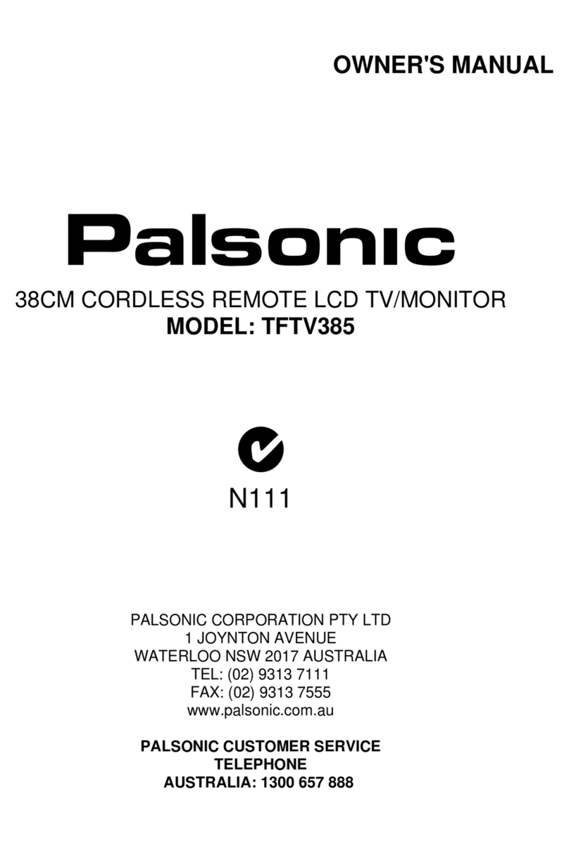 Palsonic TFTV385 Manuel utilisateur