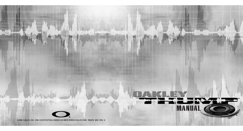 Oakley THUMP Manuel utilisateur