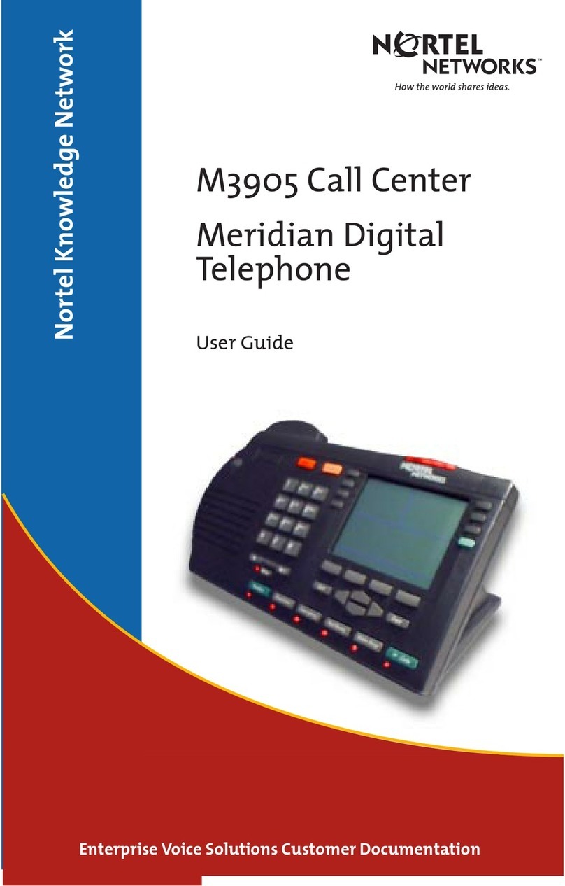 Nortel M3905 Manuel utilisateur