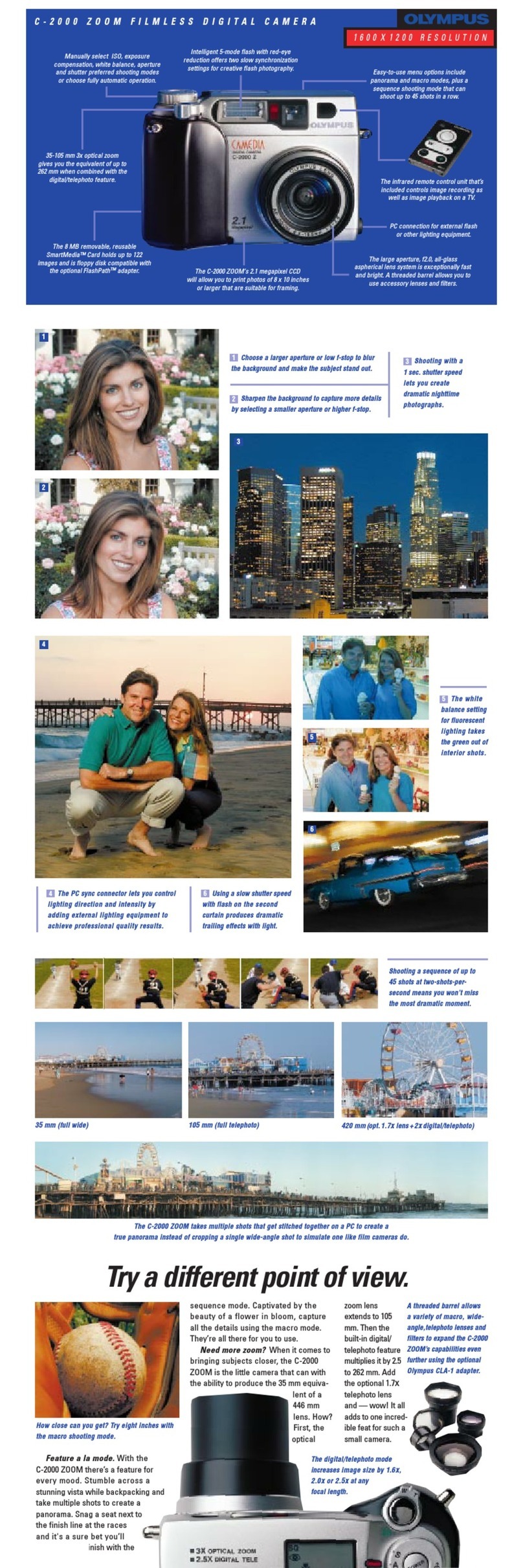 Olympus C-2000 - Zoom 2.1MP Digital Camera Manuel utilisateur