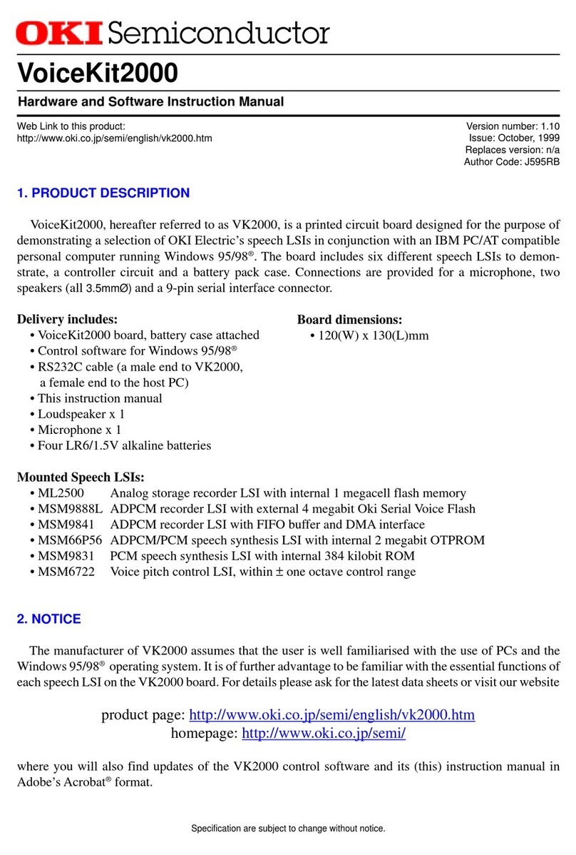 Oki VK2000 Manuel utilisateur