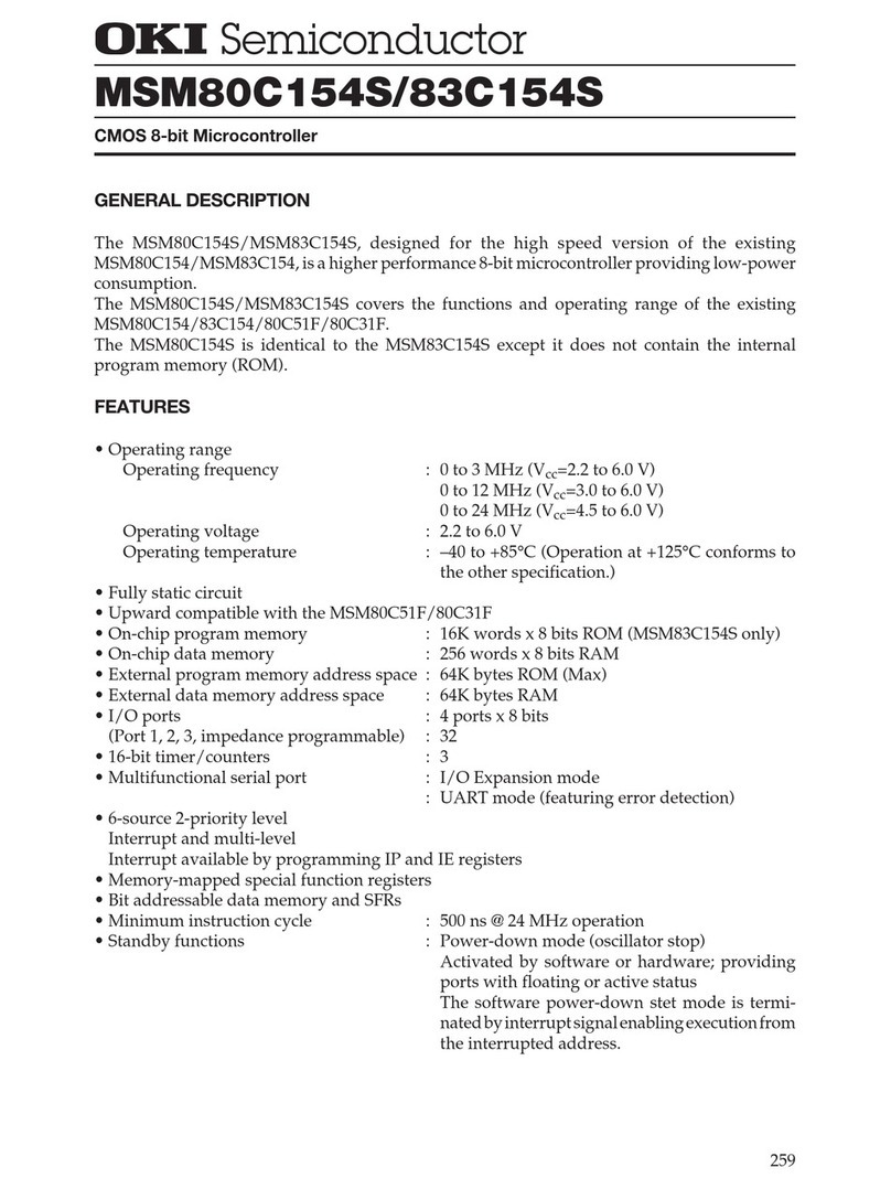 Oki MSM80C154S Manuel utilisateur