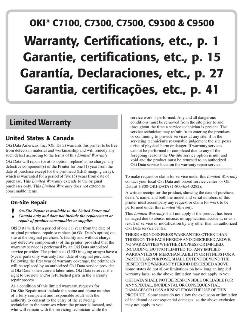 Oki C7100 Manuel utilisateur