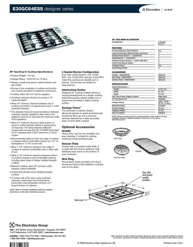 Electrolux ICON E30GC64ESS Manuel utilisateur
