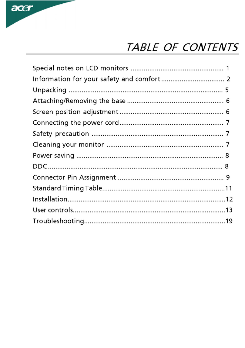 Acer P185H Manuel utilisateur
