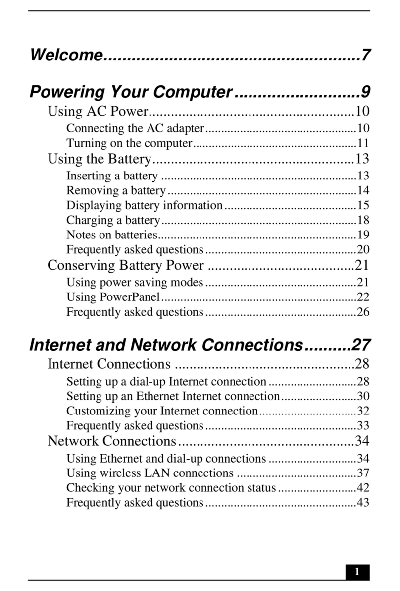 Sony VAIO PCG-R505GCP Manuel utilisateur