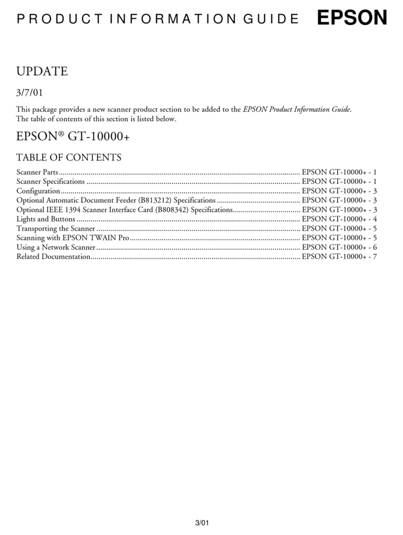 Epson GT-10000 Manuel d'installation et d'exploitation Epson GT-10000 Manuel d'installation et d'exploitation