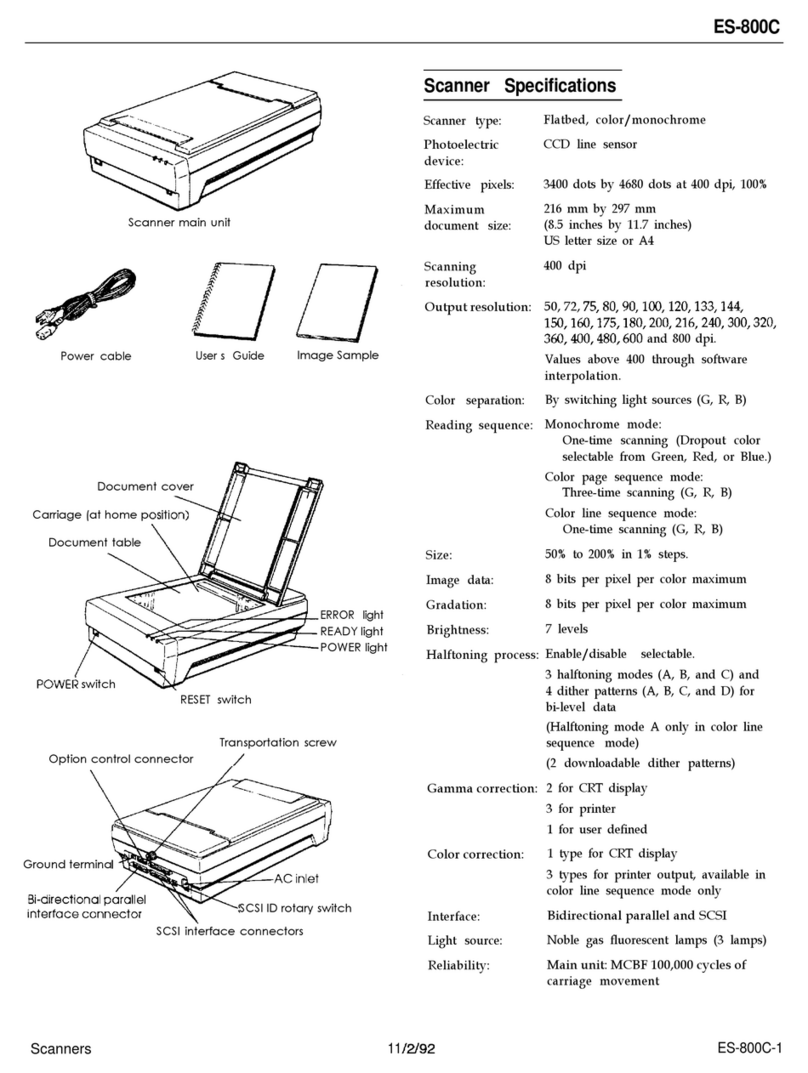 Epson ES-800C Manuel utilisateur
