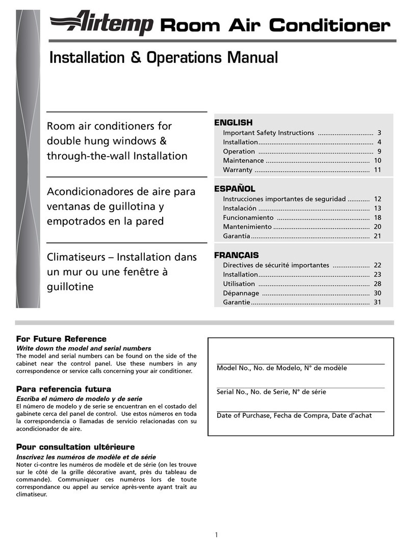 Fedders B6D30E7A Manuel utilisateur