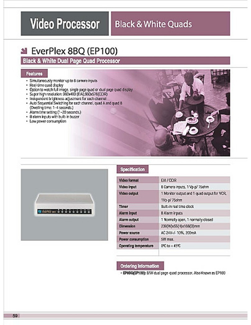 EverFocus EP8BQ Manuel utilisateur EverFocus EP8BQ Manuel utilisateur