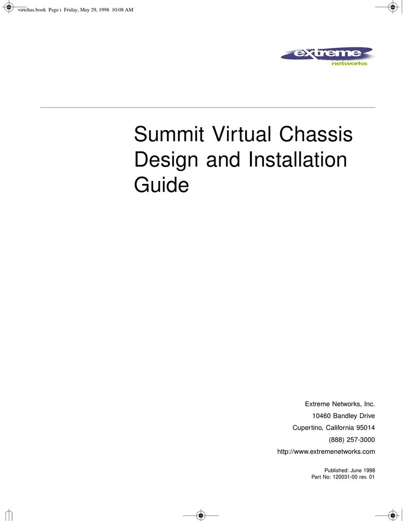 Extreme Networks Virtual Chassis Manuel utilisateur