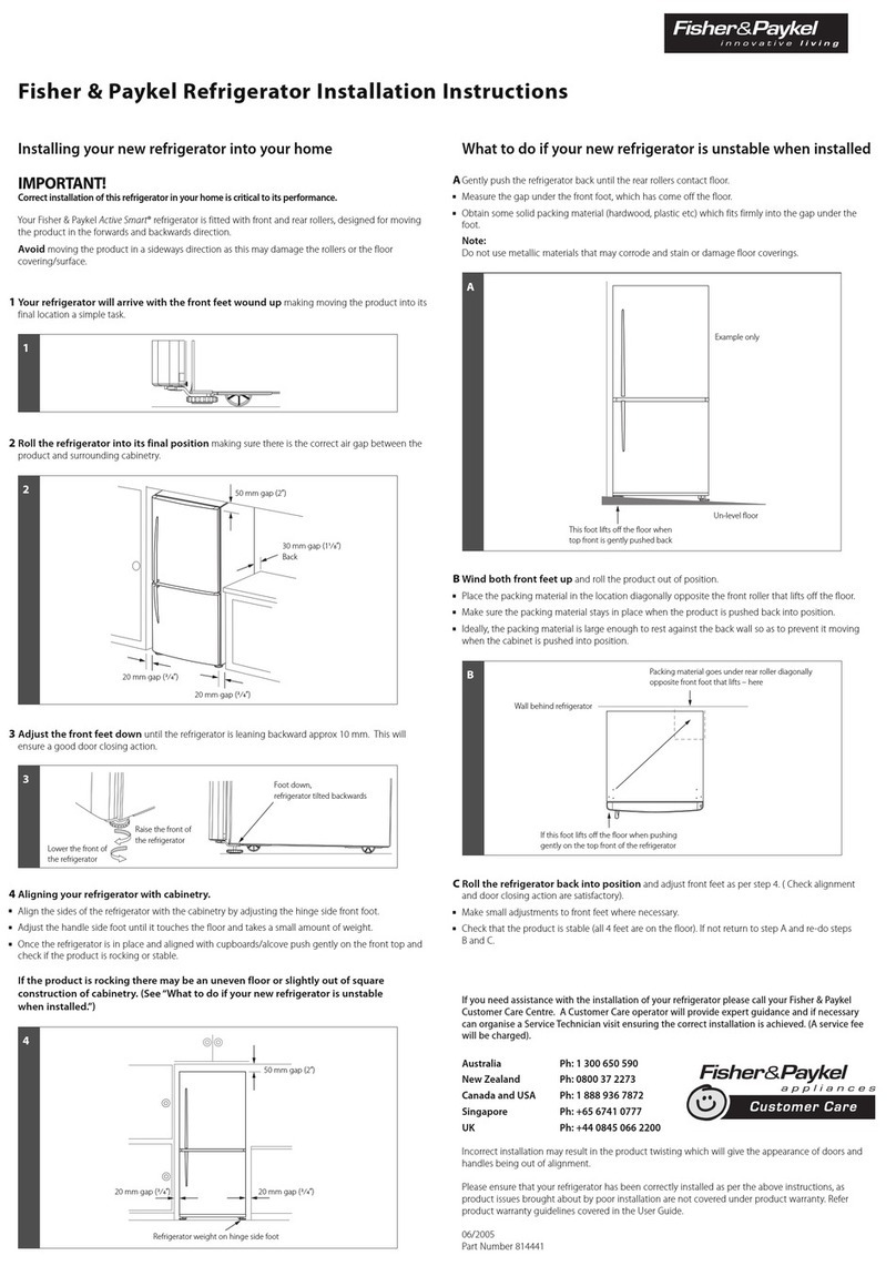 Fisher & Paykel ActiveSmart E522B Manuel utilisateur