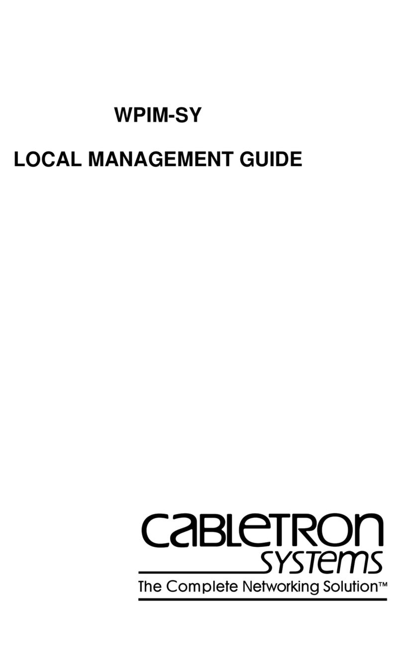 Cabletron Systems WPIM-SY Manuel de programmation Cabletron Systems WPIM-SY Manuel de programmation