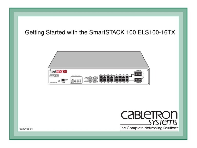 Cabletron Systems SmartSTACK 100 ELS100-16TX Manuel utilisateur